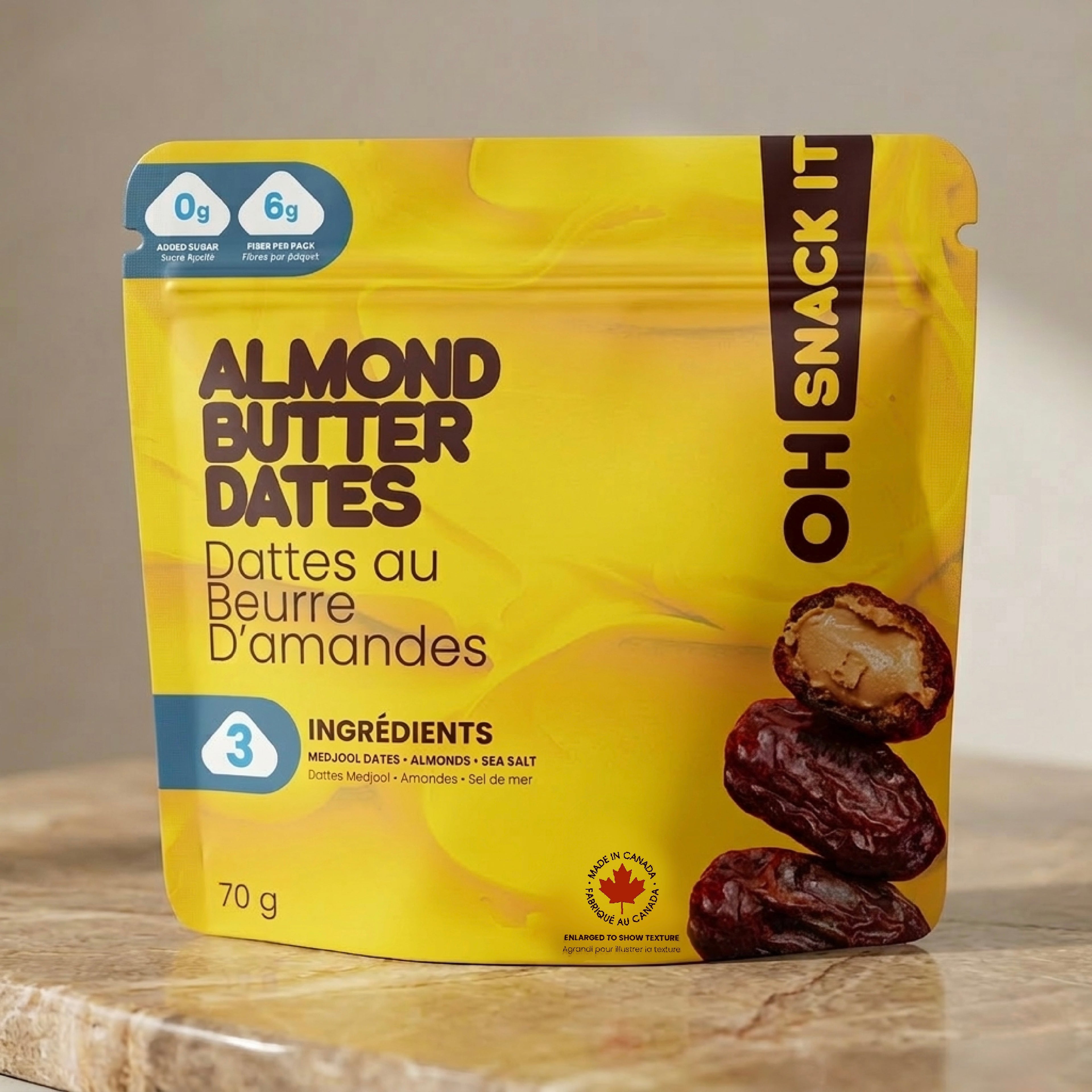 Almond Butter Stuffed Medjool Dates